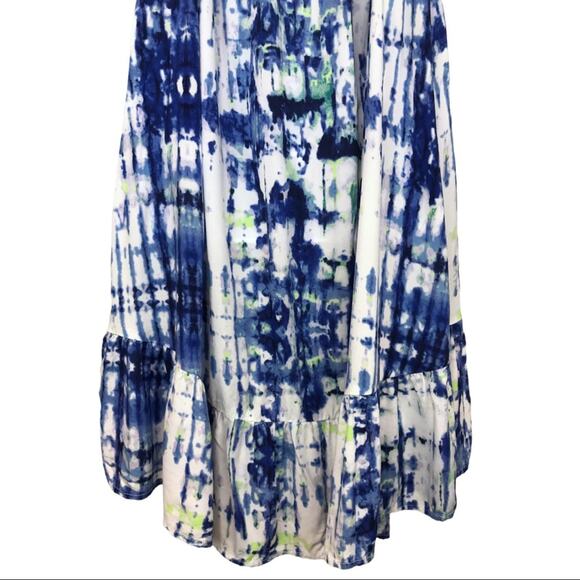 Beach Lunch Lounge Lou Lou Blue Tie Dye Dress - Picture 4 of 12